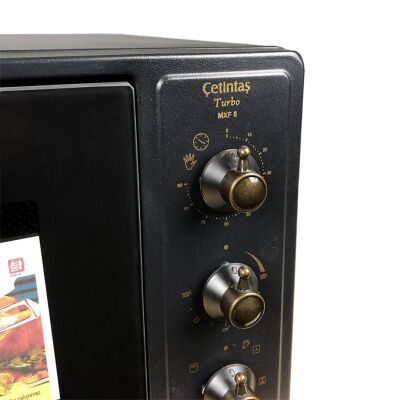 Cetintas SMXF5 RS Maxi Oven 45Lt Glass Panel Black - 4