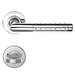Condi Door Handle Dotted Satin Chrome 106L - Condi