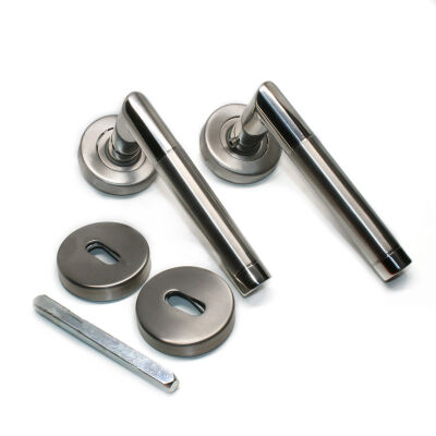 Condi Door Handle Room - Satin Chrome - 1