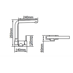 Crauf Kitchen Faucet Attıvo Spiral Steel - 2