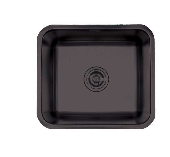 Crauf Lavello Eviye 450x400x190mm PVD Füme Siyah  