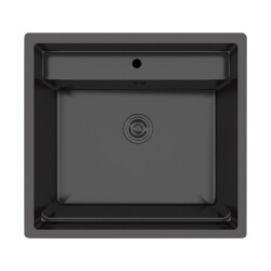 Crauf Poli Eviye 510x580x228mm Füme Siyah - Crauf