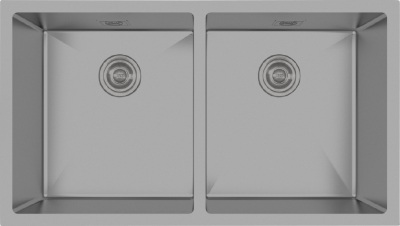 Crauf Stella Kitchen Sink 4580 Matte Gray Nano Coating - 2