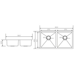 Crauf Stella Kitchen Sink 4580 Matte Gray Nano Coating - 3