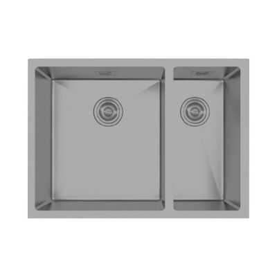 Crauf Stella Kitchen Sink Matte Grey Nano Coating - 1