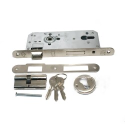 Daf Lock 510 External Door 40Rsto Cylinder Oval Satin - 1