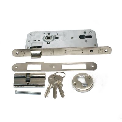 Daf Lock 510 External Door 40Rsto Cylinder Oval Satin - 1