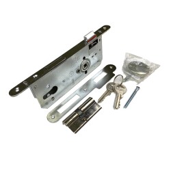 DAF Lock 510 External Door 45R Kcro 18mm Barrel Bearing Sliding Chrome Oval - Daf