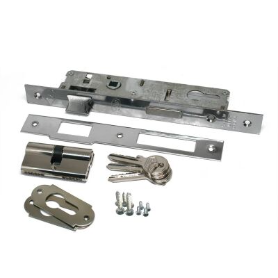 Daf Lock 511 External Door 25 Bearingless Narrow Square Chrome - 1