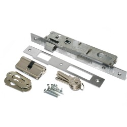 Daf Lock 511 External Door 25 Bearingless Narrow Square Chrome - 3