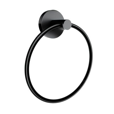 Dekor Alina Black Towel Ring - 1