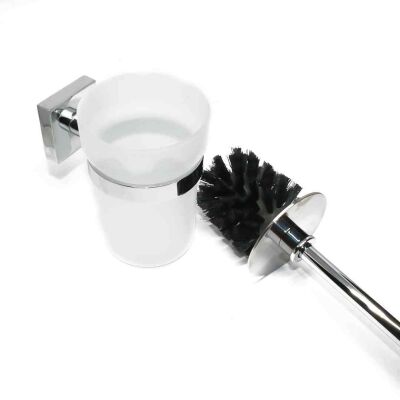 Dekor Brush Toilet Seat Chrome Corner - 1