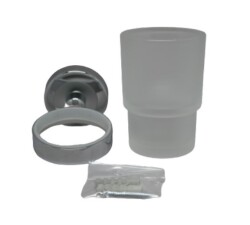 Dekor Exterior Brush Holder Matte Chrome Delfin - 1