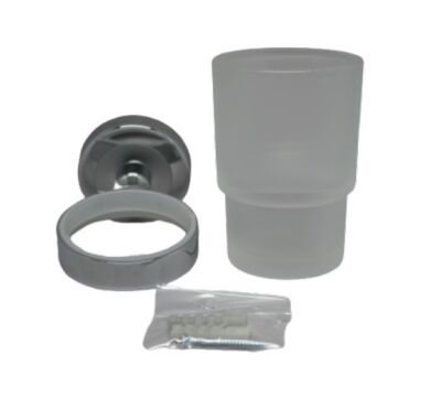 Dekor Exterior Brush Holder Matte Chrome Delfin - 1