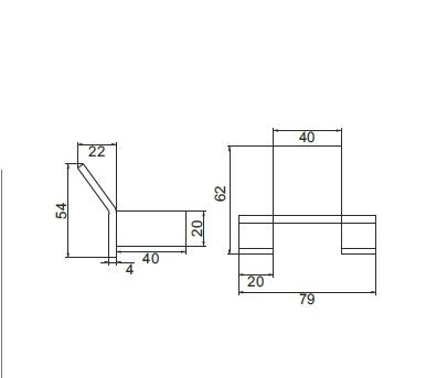 Dekor Hanger Double Black - 2