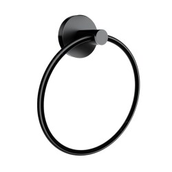 Dekor Havluluk Halka Alina Siyah - Dekor