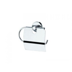Dekor Paper Holder Clamshell Chrome Ezgi Brass Lid - Dekor