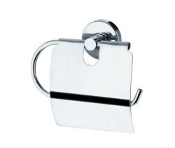 Dekor Paper Holder with Lid Chrome Ezgi Stainless Lid - Dekor