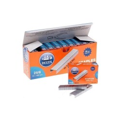 Delta Zımba Teli 24x06 Beyaz (1 Paket 1000 Adet) - Delta
