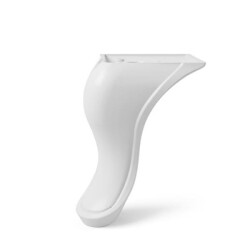Dizayn Plastic Foot 14Cm Flat White - Dizayn