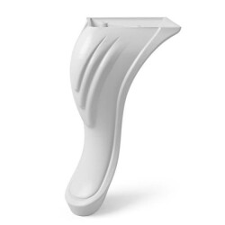 Dizayn Plastic Leg 18Cm Patterned White - Dizayn