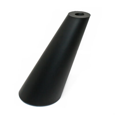 Dizayn Plastic Leg Cylinder 12 Cm Black - 1