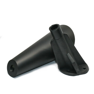 Dizayn Plastic Leg Cylinder 12 Cm Black - 2