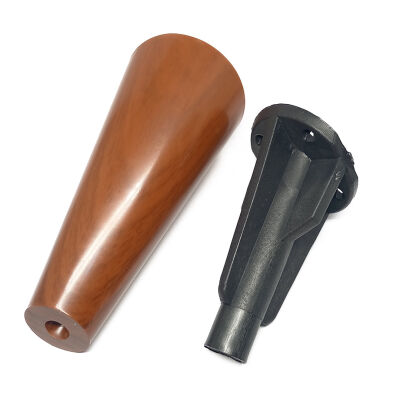 Dizayn Plastic Leg Cylinder 12 Cm Walnut - 2