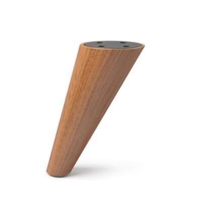 Dizayn Plastic Leg Cylinder 15 Cm Walnut - 1