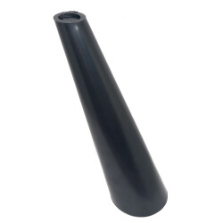 Dizayn Plastic Leg Cylinder 20 Cm Black - Dizayn