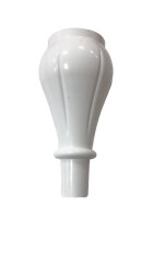 Dizayn Plastic Leg Royal 18Cm Patterned White - Dizayn