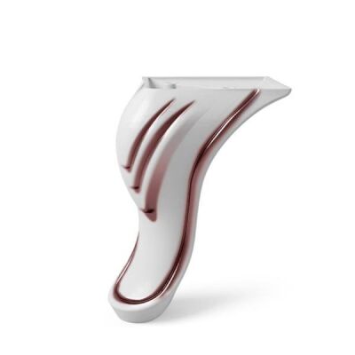 Dizayn Plastik Ayak 14cm Desenli Gölge Kahve - 1