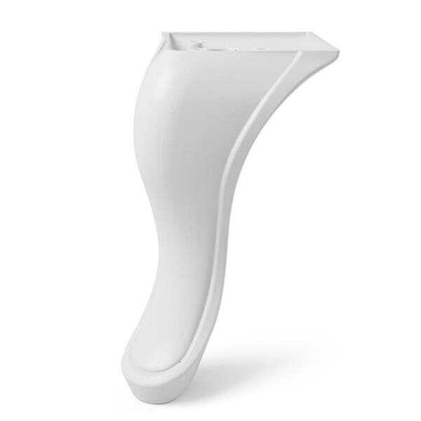 Dizayn Plastik Ayak 18cm Düz Abs Beyaz