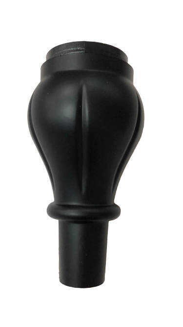 Dizayn Plastik Ayak Royal 14cm Desenli Siyah