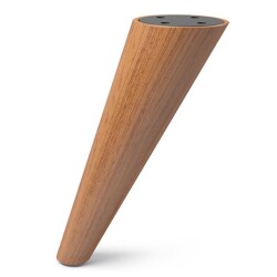 Dizayn Plastik Ayak Silindir 20cm Ceviz - Dizayn