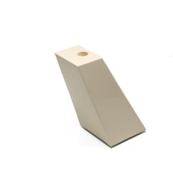 Dizayn Plastik Ayak Yatay 12cm Krem (Bej) - Dizayn