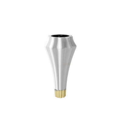 Dizayn Uludağ Ayak 14cm Beyaz Ky Altın Kaplama - 1