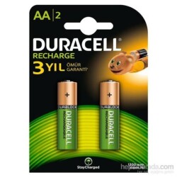 Duracell Kalem Pil Şarjlı 1300mAh AA 1PK: 2 Adet - Duracell