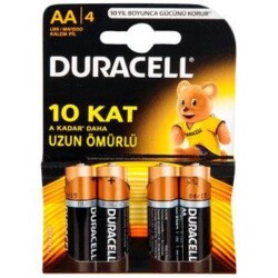 Duracell Kalem Pil AA 1PK: 4 Adet - Duracell