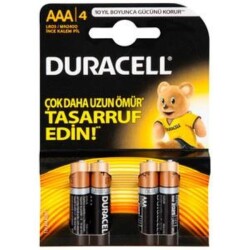 Duracell Kalem Pil AAA 1PK: 4 Adet - Duracell