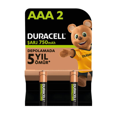 Duracell Rechargeable AAA Battery 750mAh 2-Pack - 1