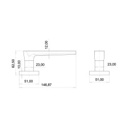 Erkul 479 01 Oda Yuvarlak Rozet Mat Siyah - 2
