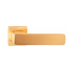 Erkul Sumru Door Handle 477 03 WC Square Rose Aluminum Scotch Gold - 1