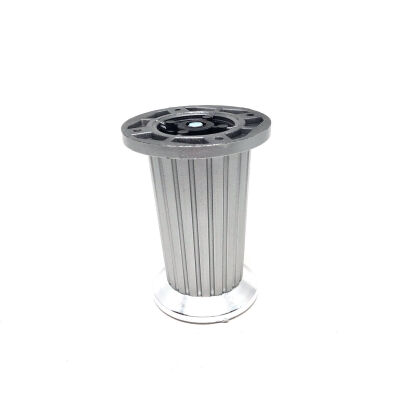 Eroğlu Plastic Leg Striped Conical 10Cm Matte Chrome - 1