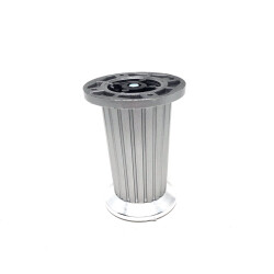 Eroğlu Plastic Leg Striped Conical 8Cm Matte Chrome - Eroğlu