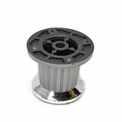 Eroğlu Plastik Ayak Çizgili Konik 6cm Krom Bingolu Mat Krom - 2