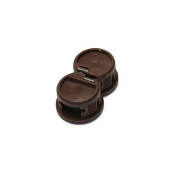 Ev Dekor, Plastic Table Hinge Round Brown - 2
