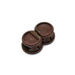 Ev Dekor, Plastic Table Hinge Round Brown - Ev Dekor