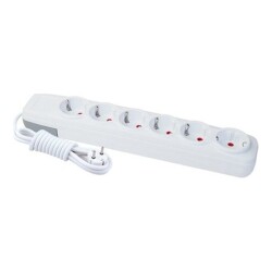 Far 6-Outlet Keyless Power Strip 5m Lara - Far