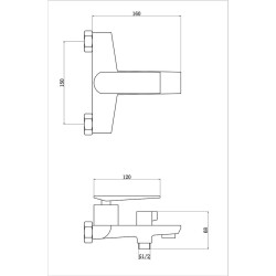 Fleko Bathroom Faucet Mustang 320 Black - 2
